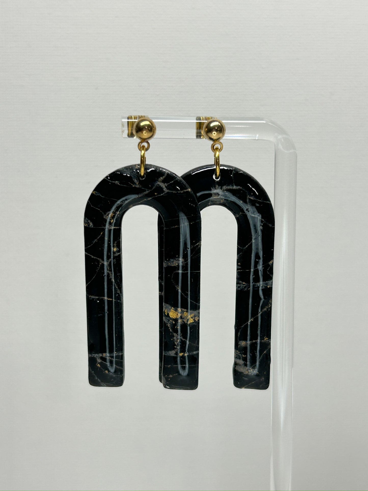 Moonstone Lux Arch Dangles Earrings