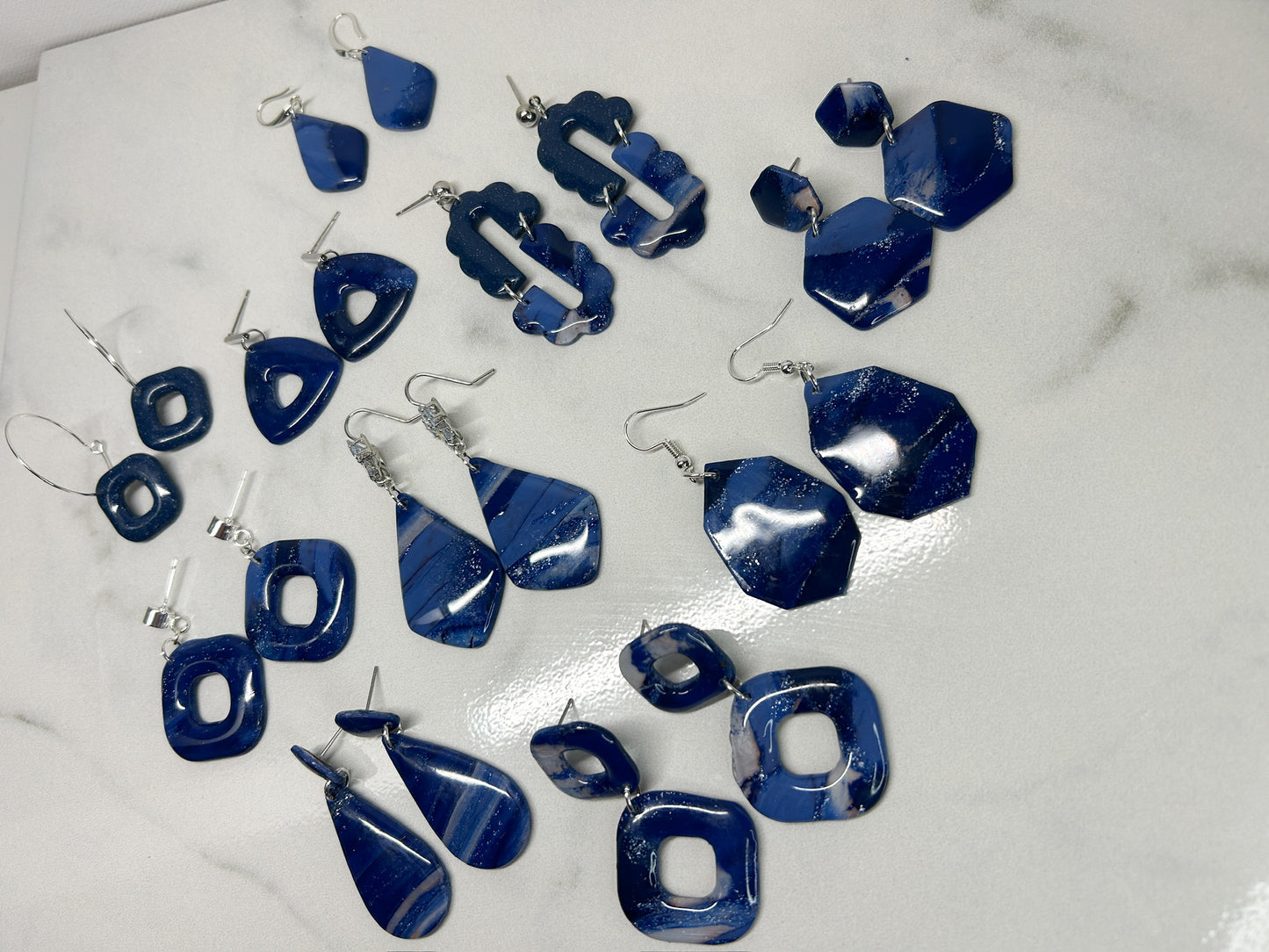 Blue Winter Hoop Collection