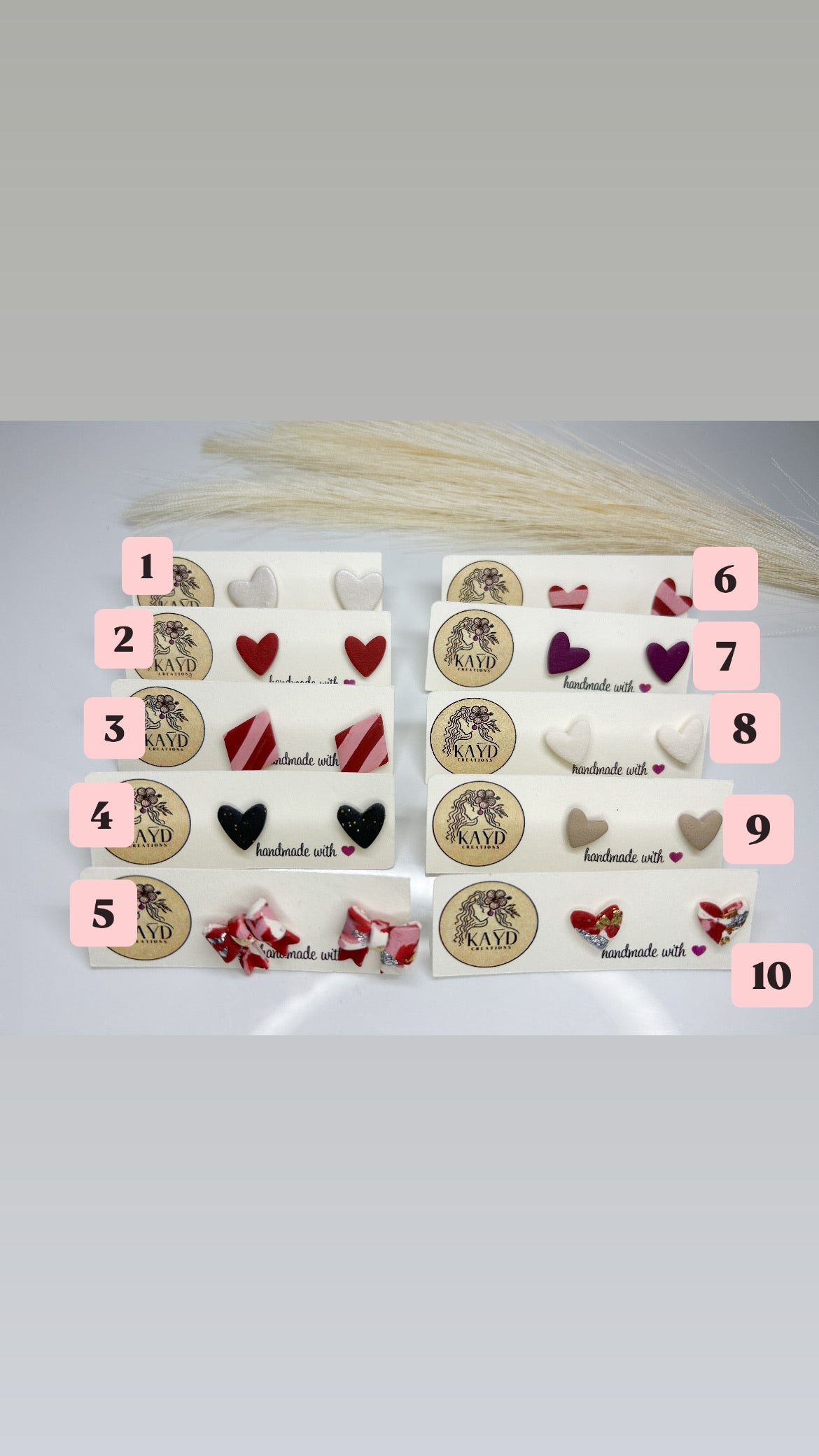 Valentine Collection- Hearts Studs