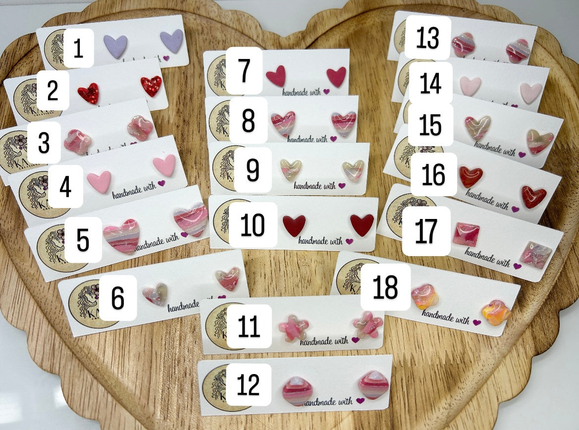 Valentines Collection- Sweetheart Studs