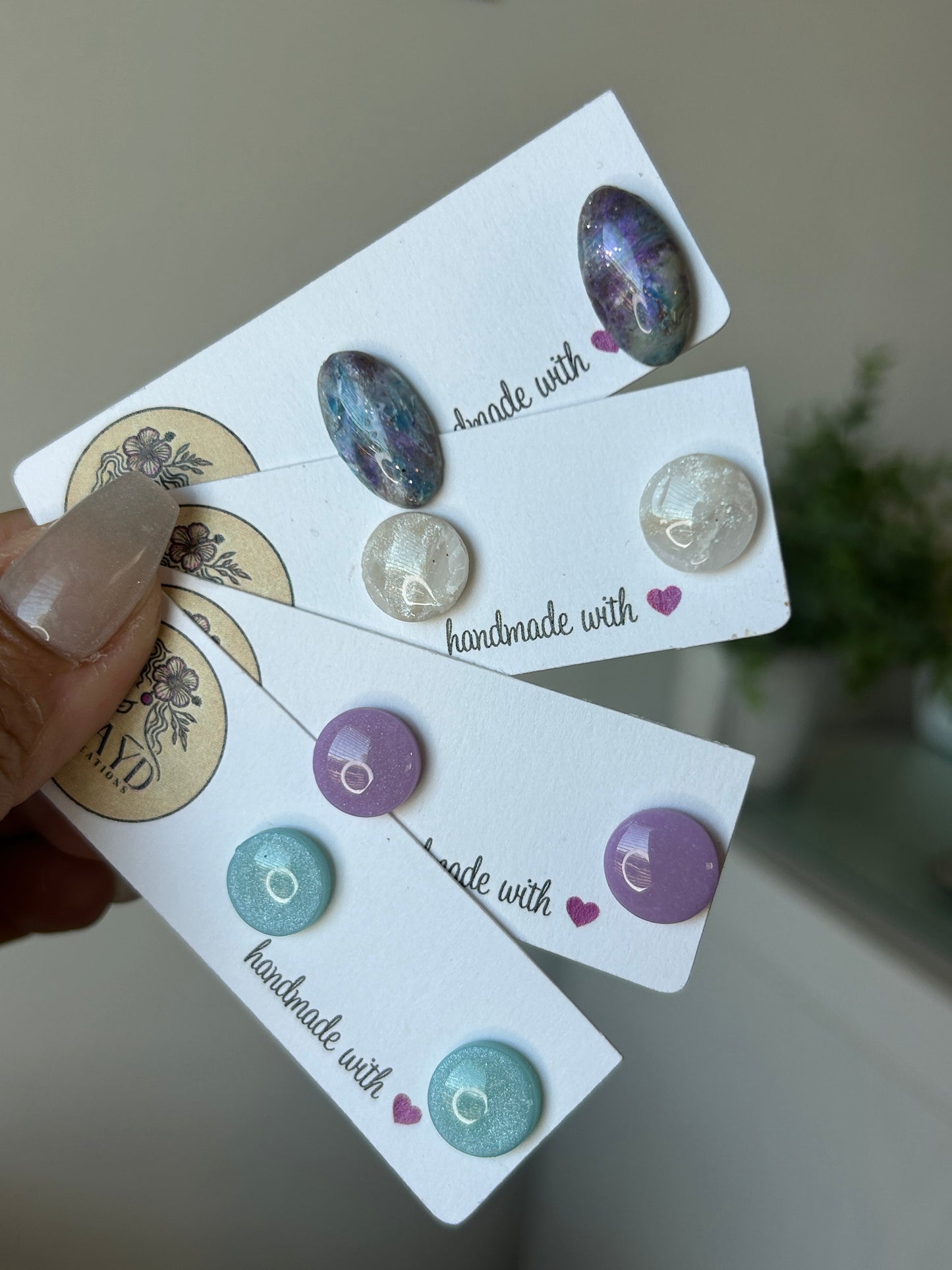 Painted Skies Studs #7