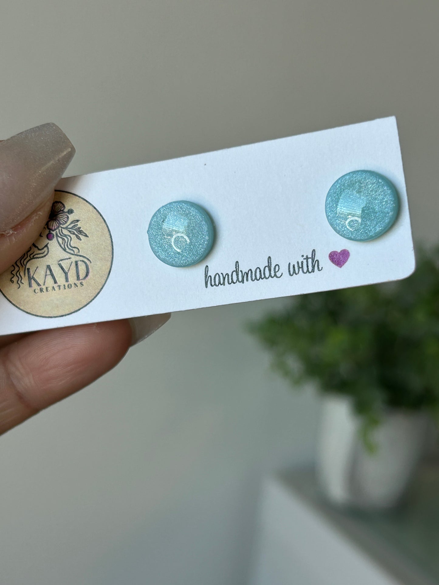 Painted Skies Studs #7