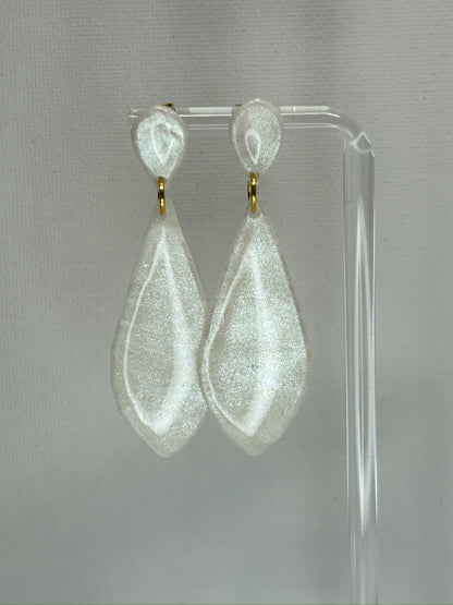 Luminous Pearl Tear drop Dangles Earrings