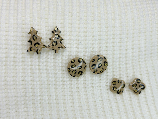 Leopard Studs Christmas