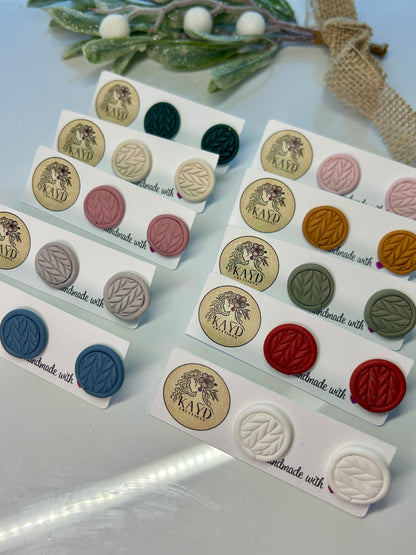 Sweater Weather Round Studs #2