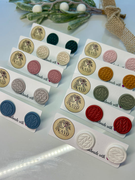 Sweater Weather Round Studs #2