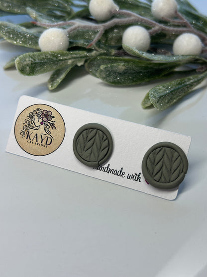 Sweater Weather Round Studs #2