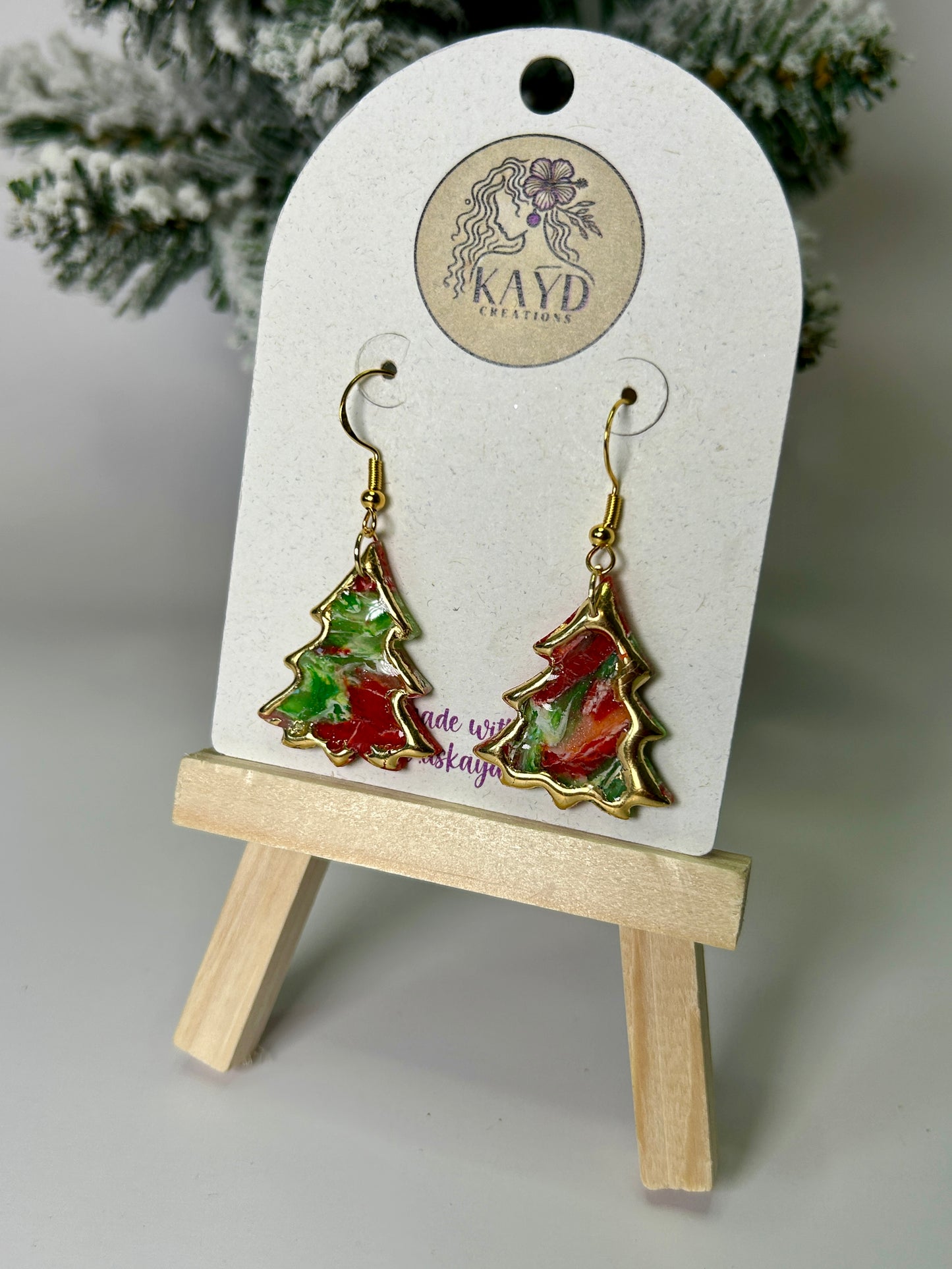 Holiday Gemstones Christmas Tree Dangles #1
