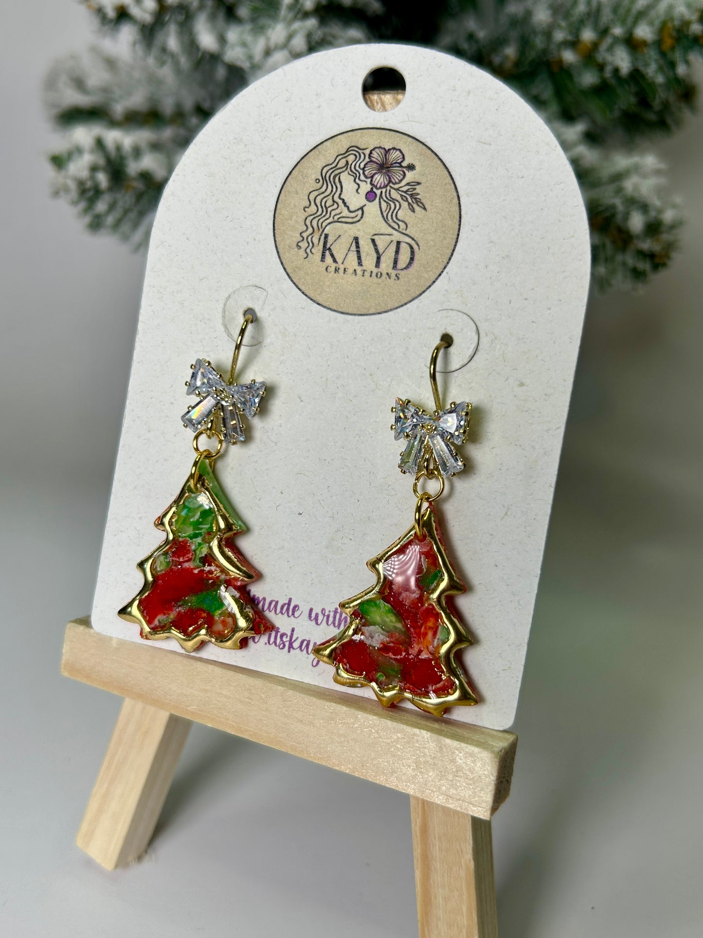 Holiday Gemstones Christmas Tree Dangles #1