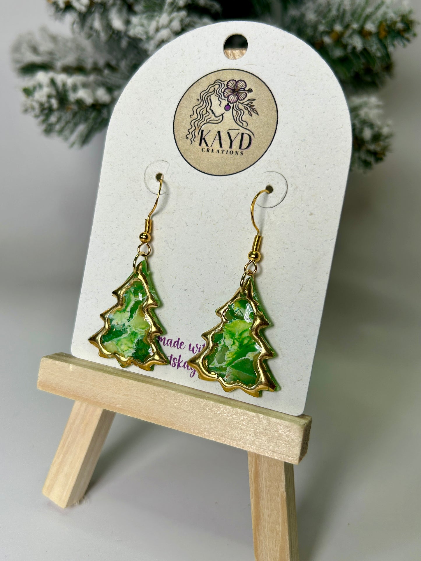 Holiday Gemstones Christmas Tree Dangles #1
