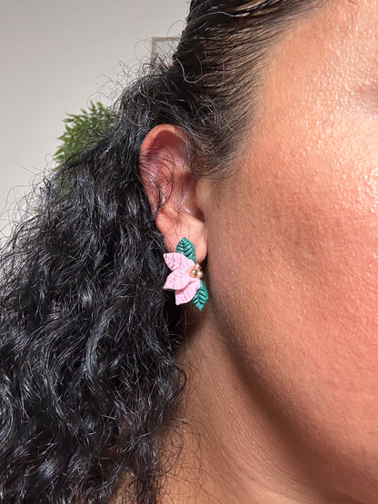 All things Merry Half Poinsettia studs #2