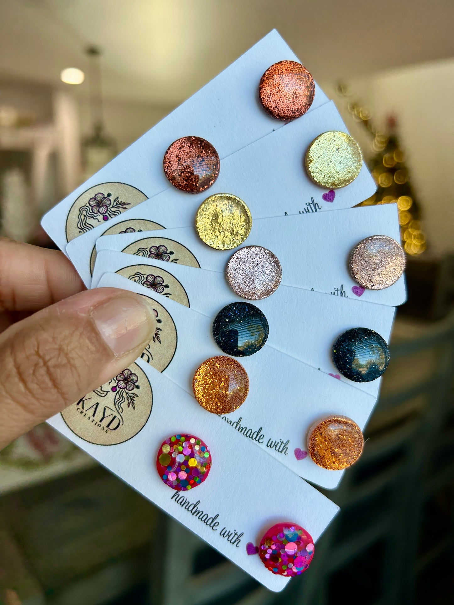 NYE Glitz Collection studs #4