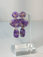 Amethyst Glow Organic Dangles Earrings