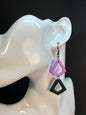 Neon Edge Drop Dangles Earrings