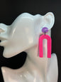 Neon Edge Arch Dangles Earrings