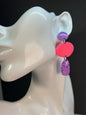 Neon Edge Organic Dangles Earrings