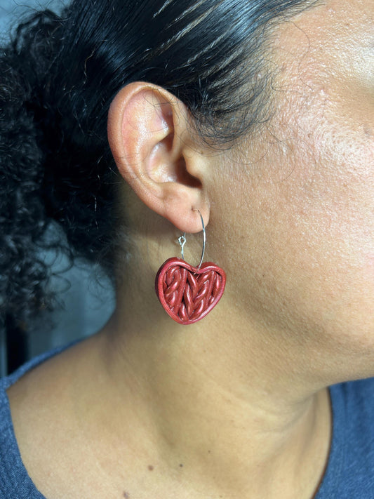 Holiday Sweater Heart Hoop Collection