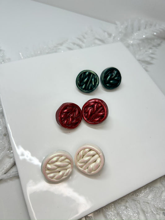 Holiday Sweater Round Stud Collection